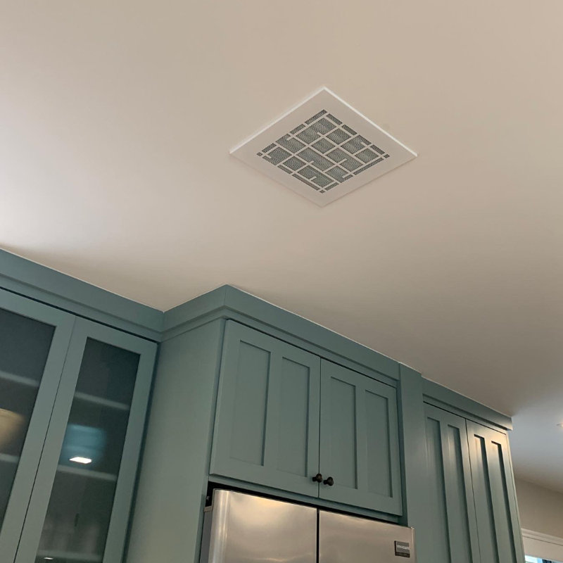 Registre de mur et de plafond en métal de style contemporain, H 0,25 po x L 6 po x l 4 po
