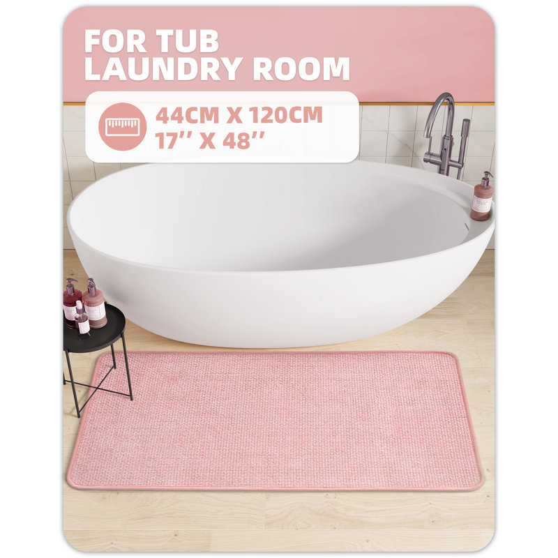 Descente de bain, Rose, L 17,33 po x L 29,53 po