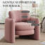Fauteuil demi-tonneau en polyester 34,1 po-468864381