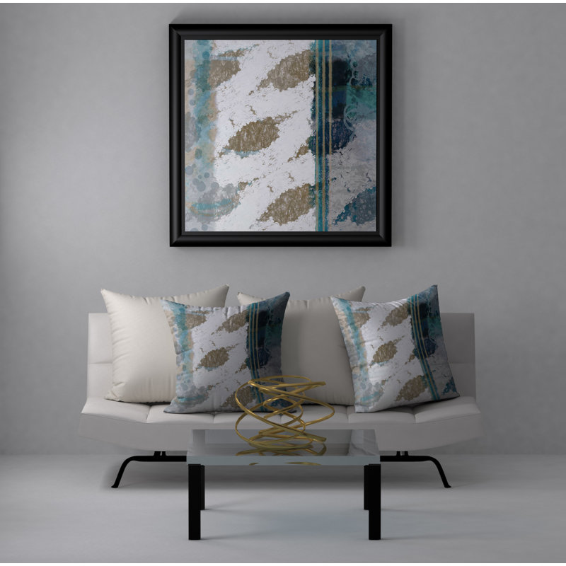 Abstract Reversible Throw Pillow, 20" x 20"