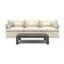 Ensemble de sièges multi-chaises 4 pièces Valliere