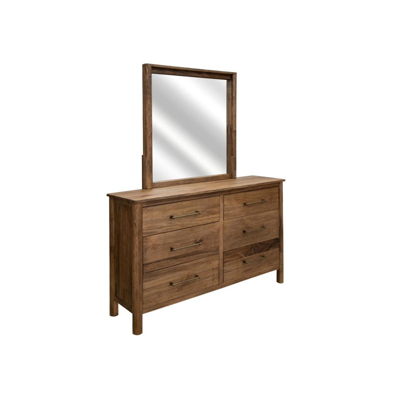Commode Olimpia à 6 tiroirs avec miroir