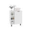 Évier de meuble-lavabo avec lavabo, 1 porte, 4 pieds, 5 tablettes, blanc-833738534