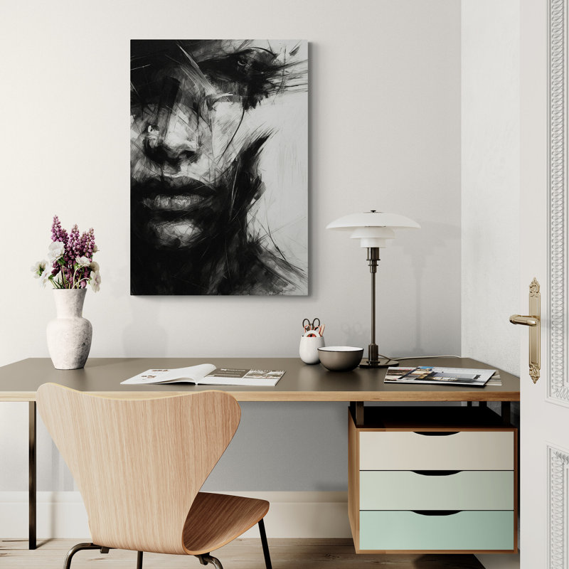 Monochrome Wall Art - Canvas Framed Print, 61 cm H x 41 cm W