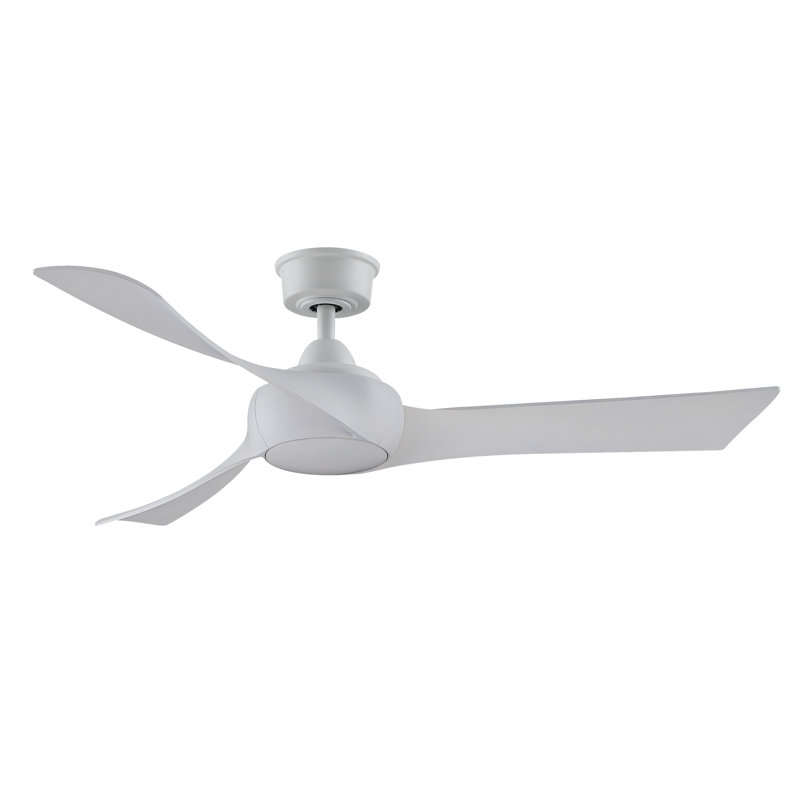 Wrap Custom Indoor/Outdoor Ceiling Fan DC Motor- Matte White, Matte White