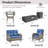 Esquer 5-Piece Outdoor Wicker Loveseat Conversation Set With Rocking Chairs And Separate Fire Pit Table-1538097597-1538097596
