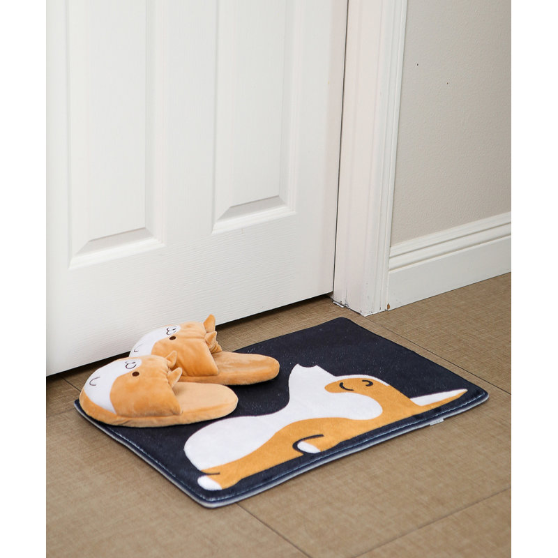 Wegford Non-Slip Bath Rug, Black
