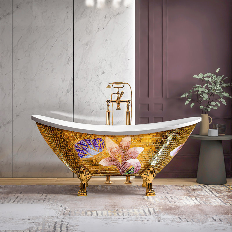67'' x 31.5'' Soaking Acrylic Bathtub