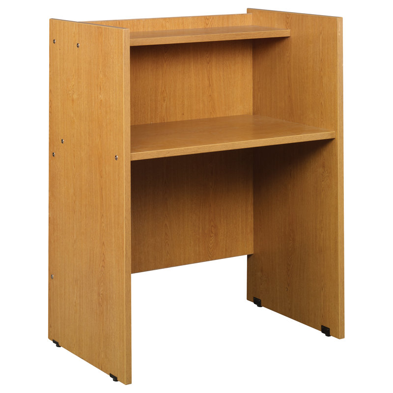Bibliothèque bibliothèque 48 "Study Carrel, H 48 po x l 36 po x P 23 po, Chêne clair