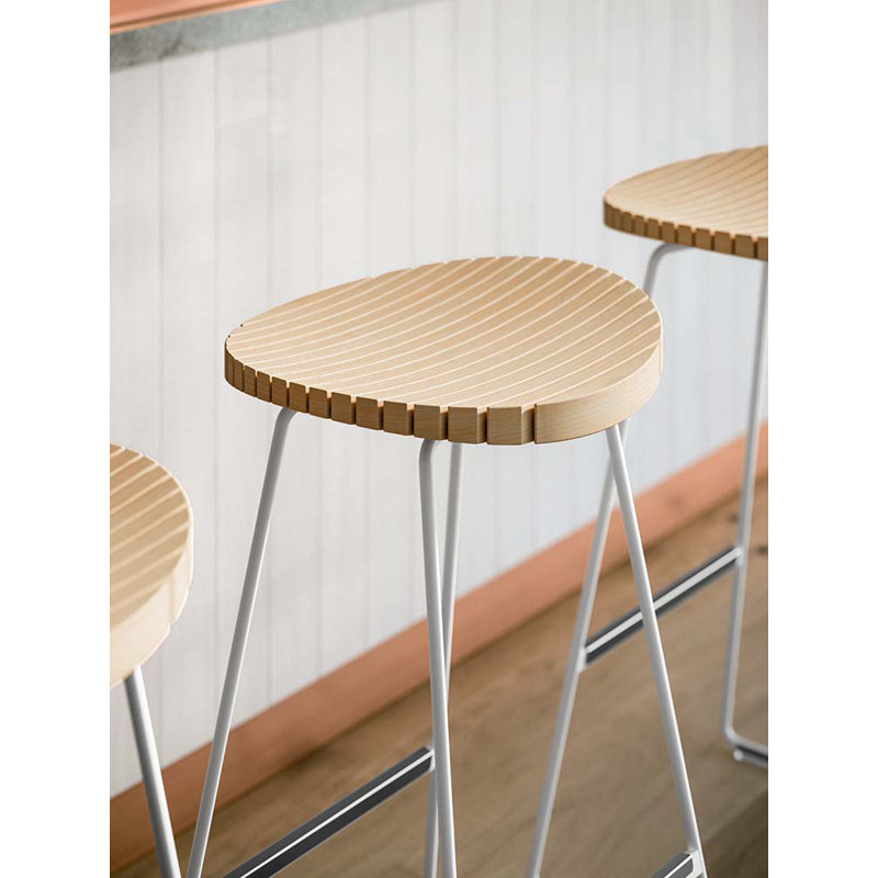 Clark Counter Stool 750H, Oak/White