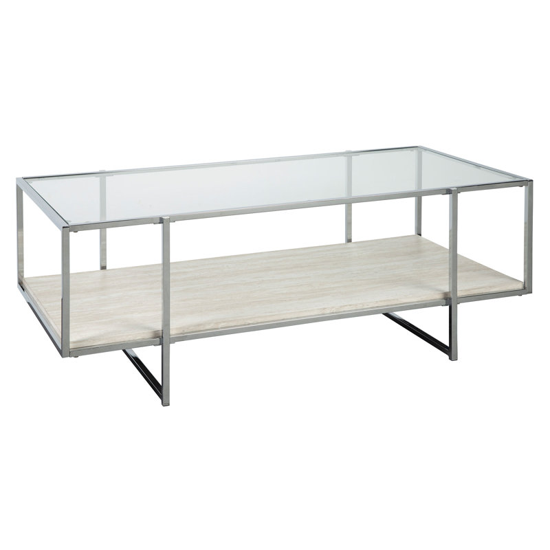 Cagle 2 - Piece Glass Top Living Room Table Set