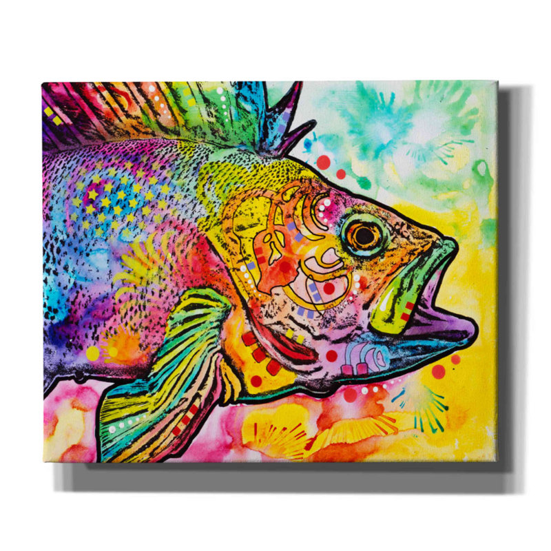 'Fish' by Dean Russo, Canvas Wall Art, 20" H x 24" W x 0.75" D