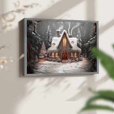 Art de Noël - CMxxxv - reproduction encadrée - réversible