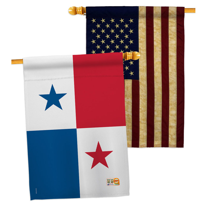 Double Sided 40'' H x 28'' W Polyester House Flag