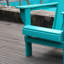 Confortable chaise pliante Adirondack, Hdpe semblable au bois avec deux porte-gobelets pour le jardin et la cour
