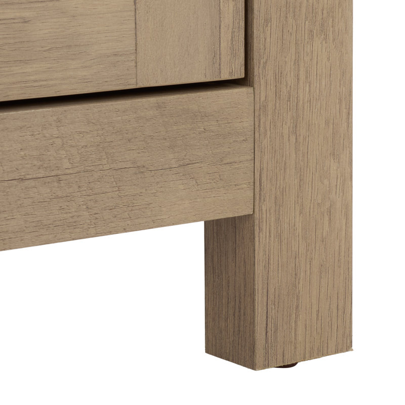 Rebecca 2 Door Wood Fireplace, Rustic Oak