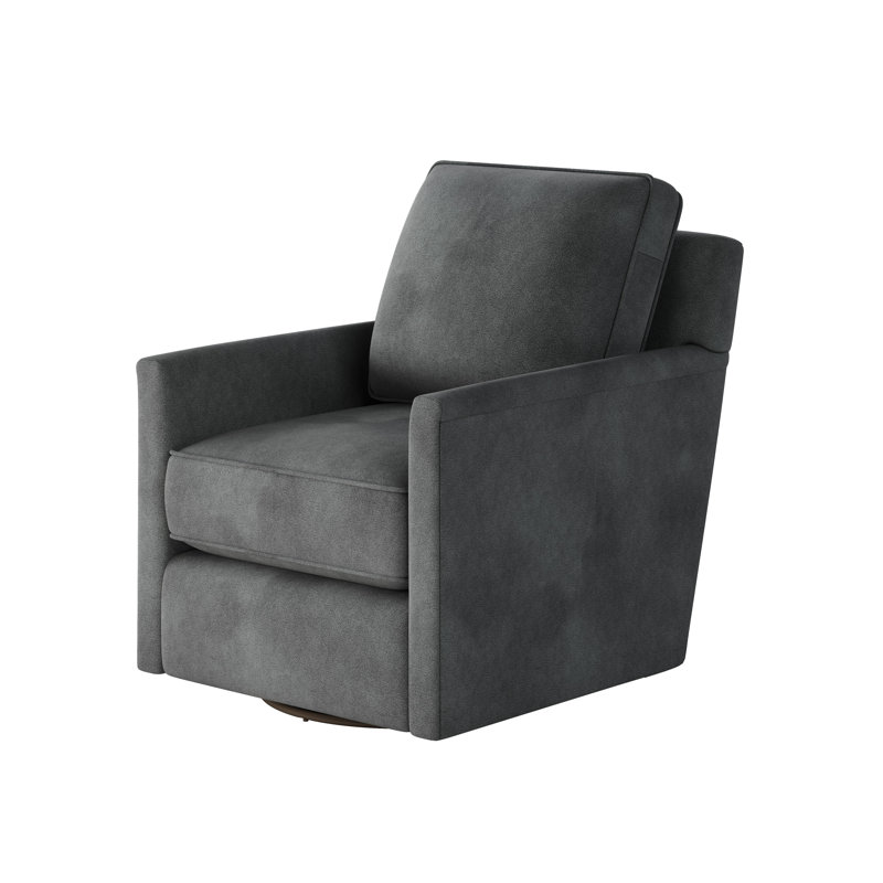 Swivel Glider Armchair, Bella Asphalt