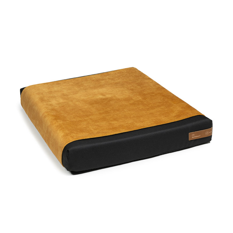 Orthopedic Polyester Pet Bed, 8cm H x 70cm W x 90cm D, Yellow