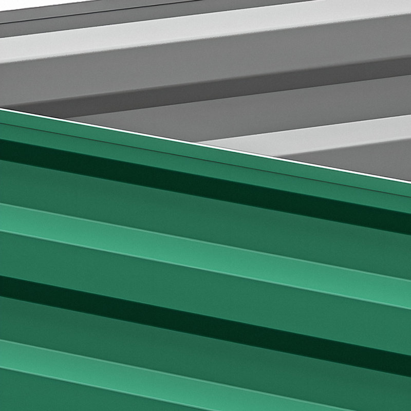 Bannu Metal Raised Garden Bed, 60cm H x 180cm W x 90cm D, Green