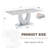 Rectangular Dining Table, Modern Table with U-Shaped Base-116307347-116307345