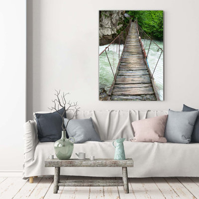 Suspension Bridge - Wrapped Canvas Print