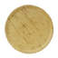 Table d'appoint cylindrique MGO, texture semblable au bois, couleur brun antique