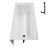 Streamline 66 in. x 32 in. Acrylic Right-Hand Drain Alcove Bathtub in Glossy White With External Drain-101700445
