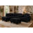 Vega 108" Faux Fur Reversible Sectional With Storage Ottoman-100170931