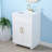 24'' White Modern Freestanding Bathroom Vanity Set