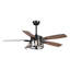 Ventilateur de plafond industriel noir mat Breezelite