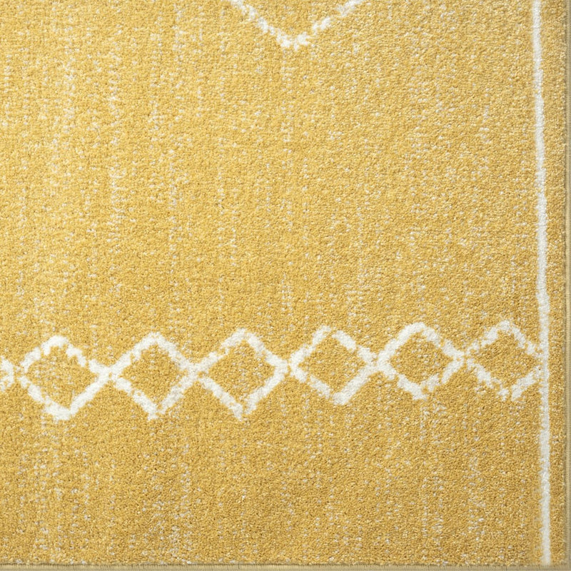 Tapis jaune Terese, Rectangle 9 pi x 12 pi