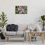 Toile flottante encadrée «Blooming Succulent Leaves» par Susan Bryant-798782119-798782121