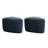 Caras Upholstered Navy Triangular Compression Ottoman No Assembly Required (Set of 2)-1087391489