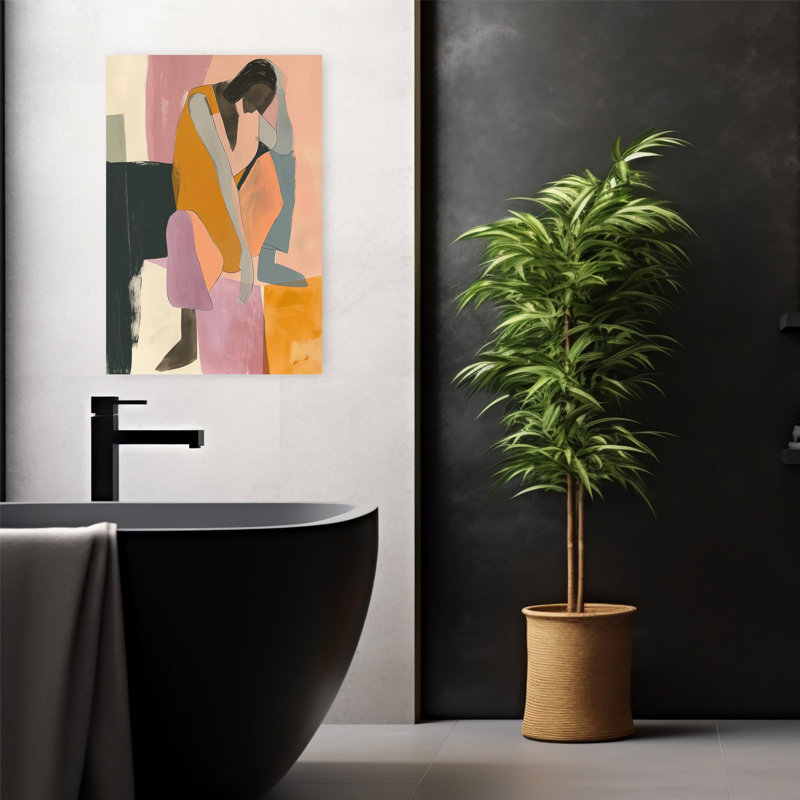 Art contemporain, art rétro, H 24 po x l 16 po