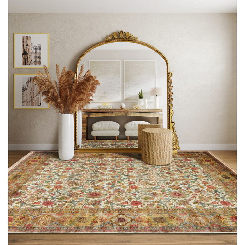 Golden Age Hand Knotted Wool Area Rug, Rectangle 8' x 10'