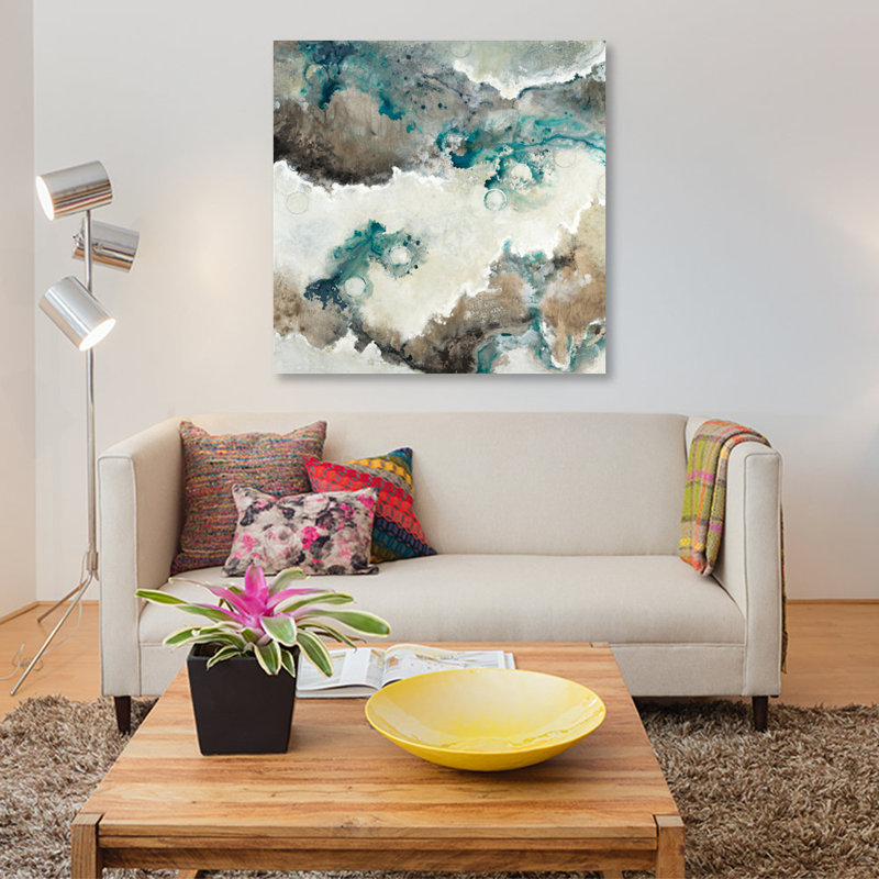 « next wave », reproduction sur toile, H 12 po x l 12 po x P 0,75 po, Pas de tapis, Toile tendue