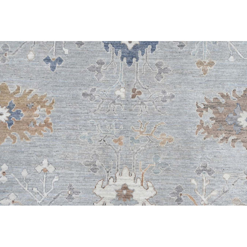 Oushak Collection, Transitional One-of-a-Kind Rectangle 8'3" x 10'2" Hand Knotted Area Rug