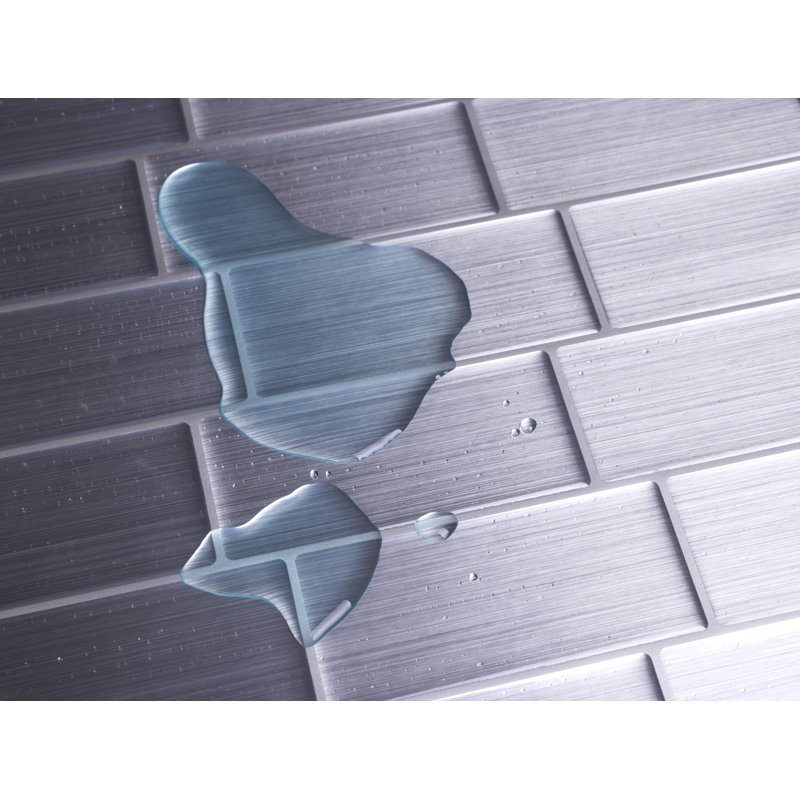Kumail Plastic Peel and Stick Subway Tile