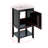 20 Inches Bathroom Vanity With Storage Rack, Open Shelf