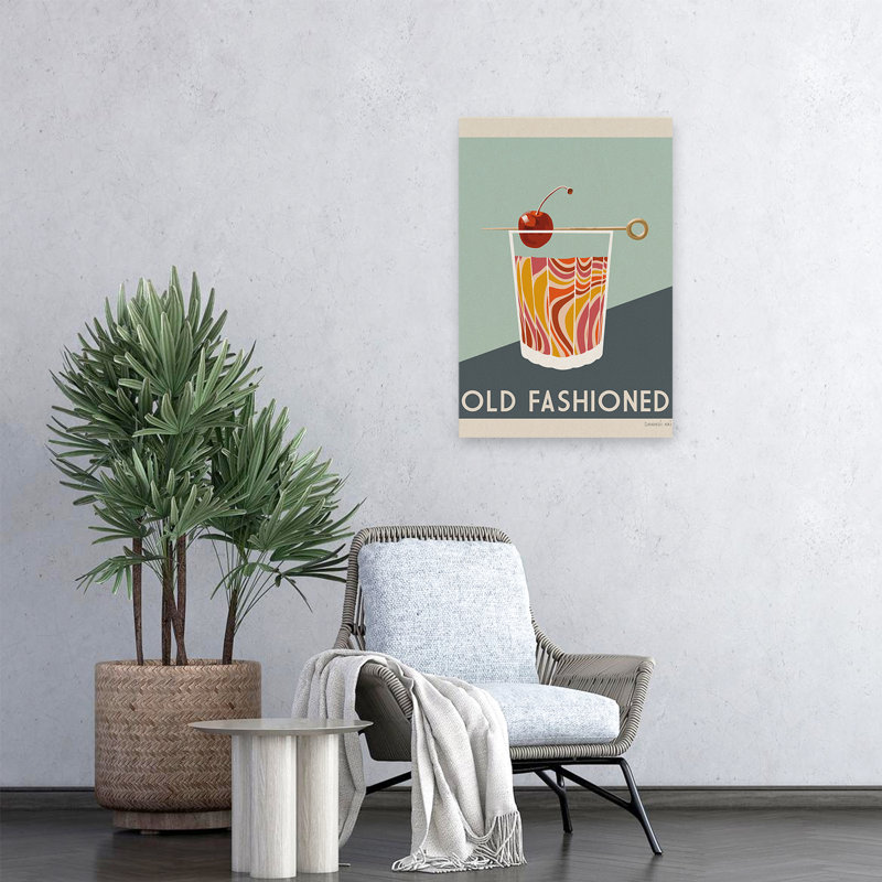 Affiche de cocktail Mid-Century moderne IV, H 24 po x l 16 po