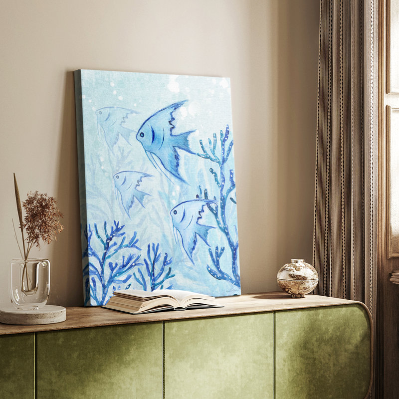 Angel Fish II - galerie Cavas sur mesure, H 18 po x l 12 po