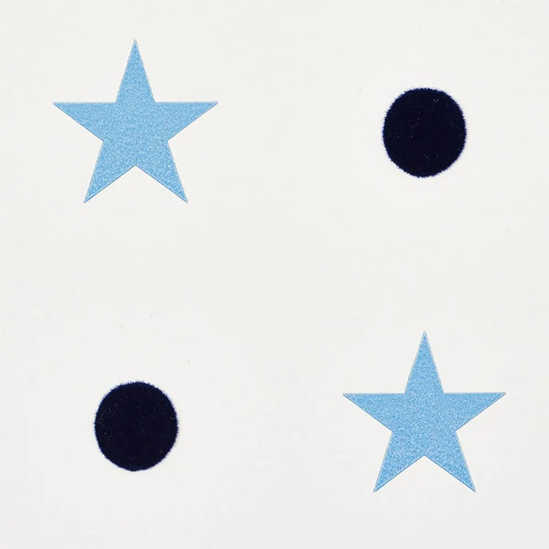 Etoiles Et Points Wallpaper, Blue