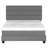 Boyd Sleep Sicily Upholstered Linen Tri Panel Platform Bed Frame with Adjustable Height Headboard, Sturdy 13 Slat Support System, No Box Spring Required-296164981-296164976