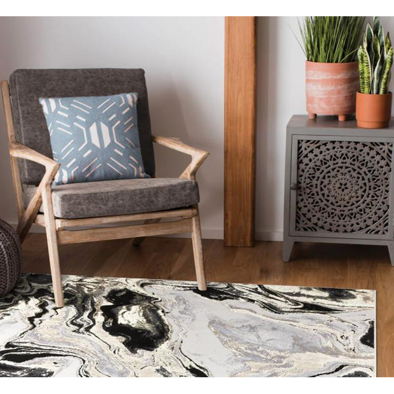 Bohanon Abstract Indoor / Outdoor Area Rug, Rectangle 80 x 150cm
