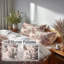 Ensemble de literie 5 pièces French Country - housse de couette et coussin rose-124288765
