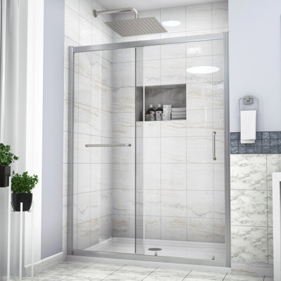 Modern Shower Door 48"x72", User- Single Sliding 48" W X 72" H,
