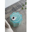 17x17x20" Stool with Capiz Design, Blue Multi