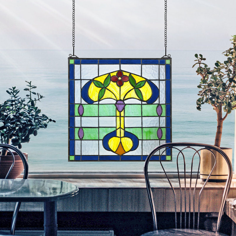 Horta Tiffany-Style Window Panel