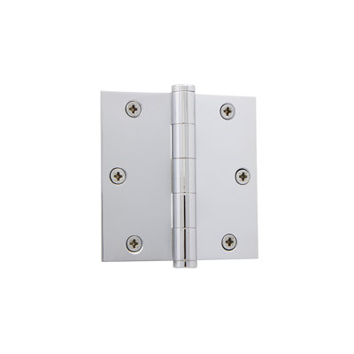 3.5'' x 3.5'' Brass Butt Bearing Hinge