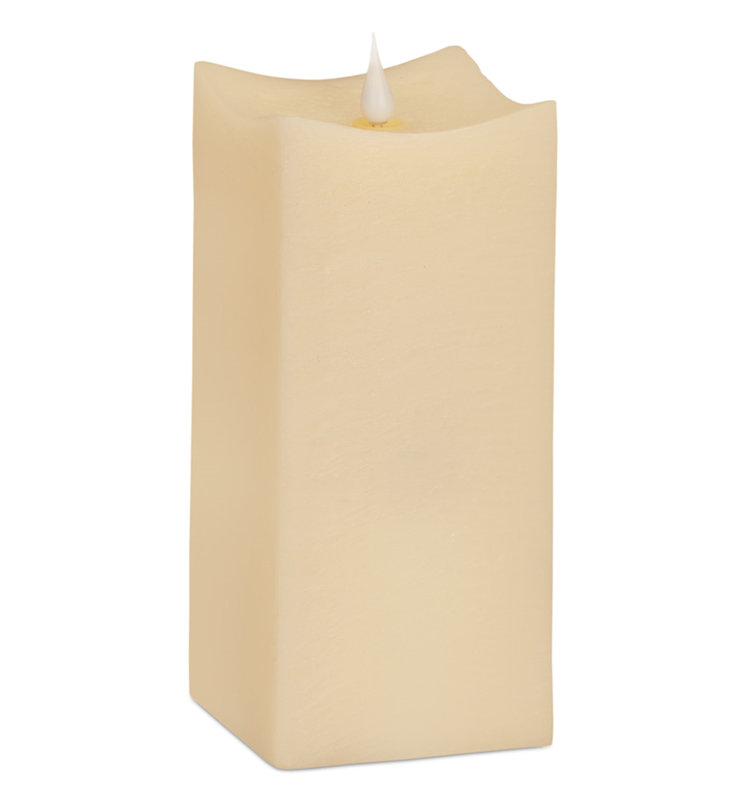 Unscented Flameless Pillar Candle, 8" H